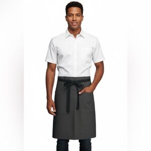 hedley & bennett 100% Cotton Professional Bistro/Half Apron with Pockets